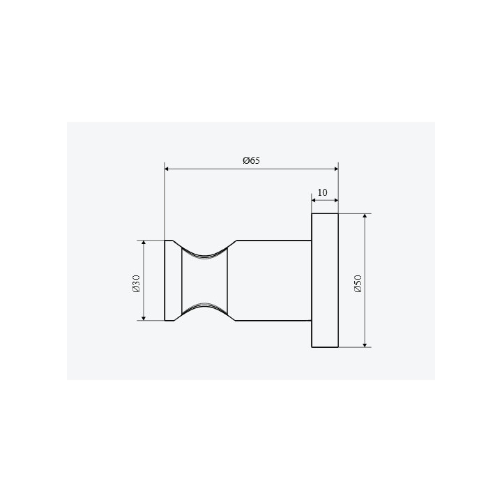 Uchwyt punktowy Excellent - chrom
