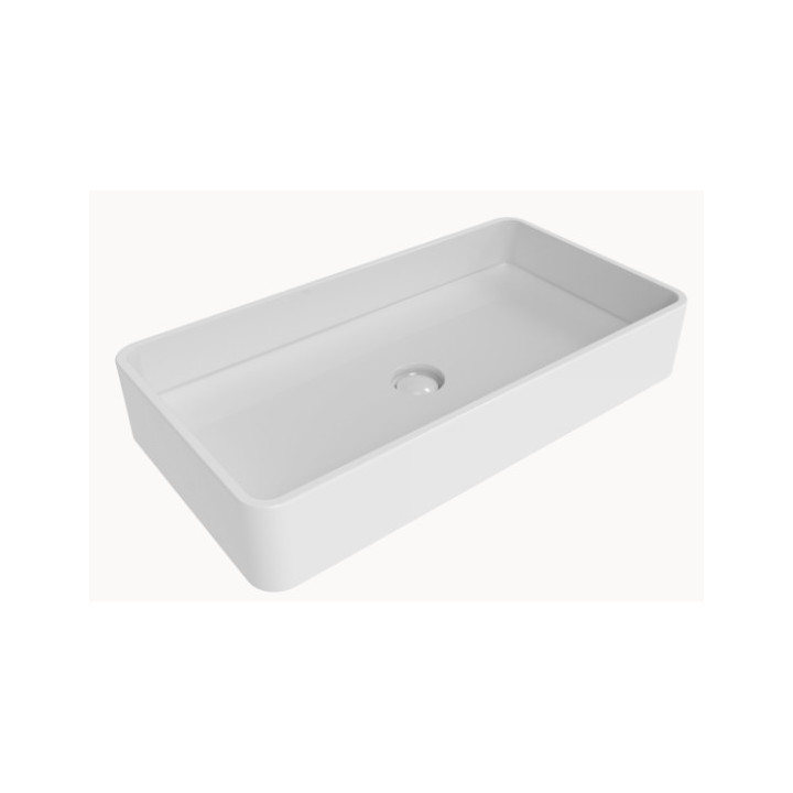 Umywalka nablatowa Flaminia Miniwash 75 biały połysk, 75 x 40 x 13 cm, bez przelewu- sanitbuy.pl