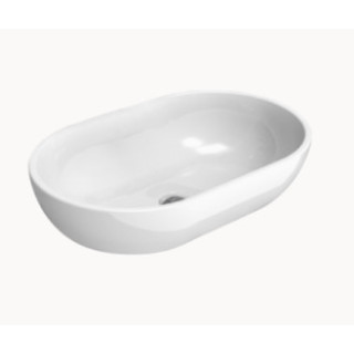 Umywalka nablatowa/wisząca Flaminia Pass 50, biały połysk, wym. 50 x 52 x 14 cm, z przelewem- sanitbuy.pl