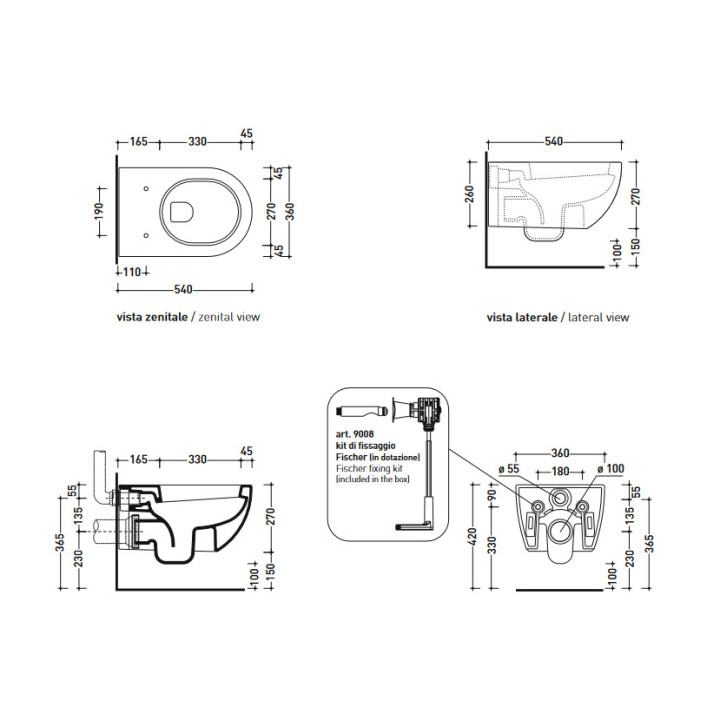 Miska Flaminia Link wisząca- sanitbuy.pl