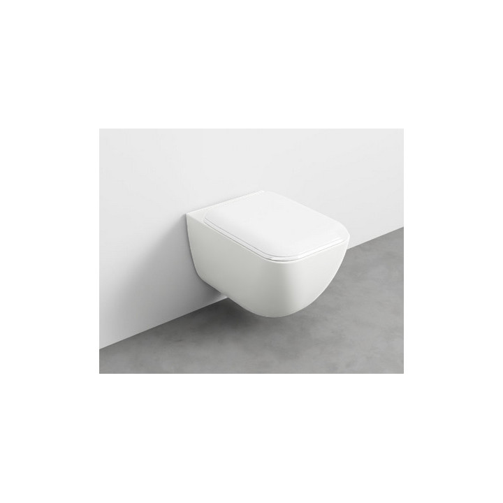 Miska WC podwieszana Cielo Shui 37,5x55x37 cm, Rimless, czarna- sanitbuy.pl