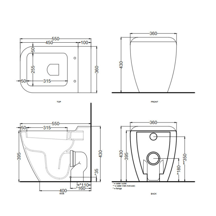 Miska WC Cielo Shui, stojąca- sanitbuy.pl