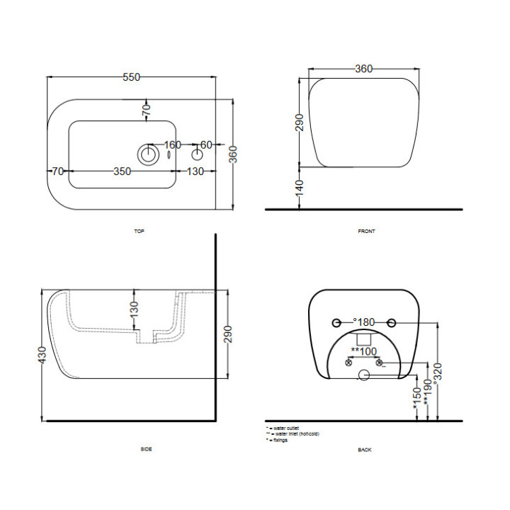 Bidet Cielo Shui BIG, wiszący- sanitbuy.pl