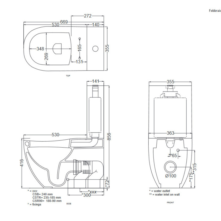 Miska wc kompaktowa Cielo Fluid wys. 41.5cm- sanitbuy.pl