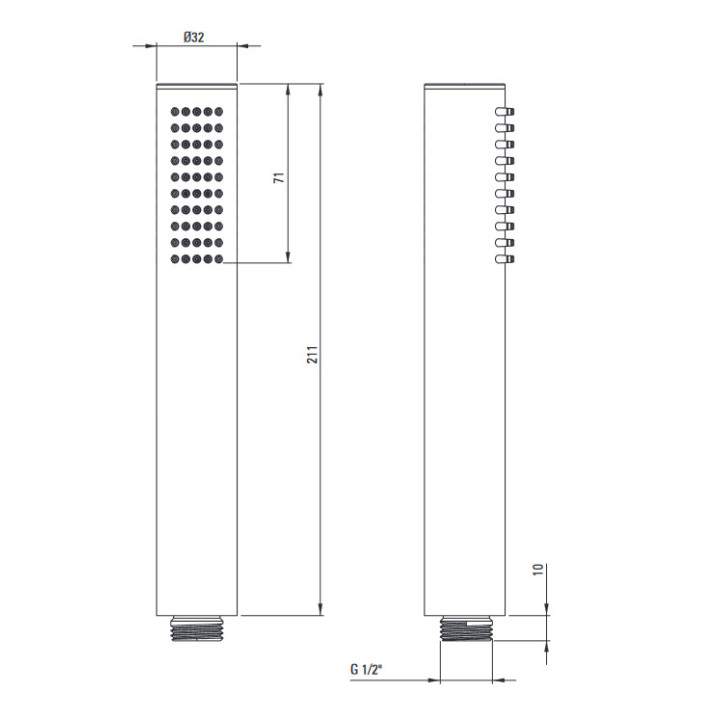 Bateria umyalkowa podtynkowa , Deante Silia, stal szczotkowana