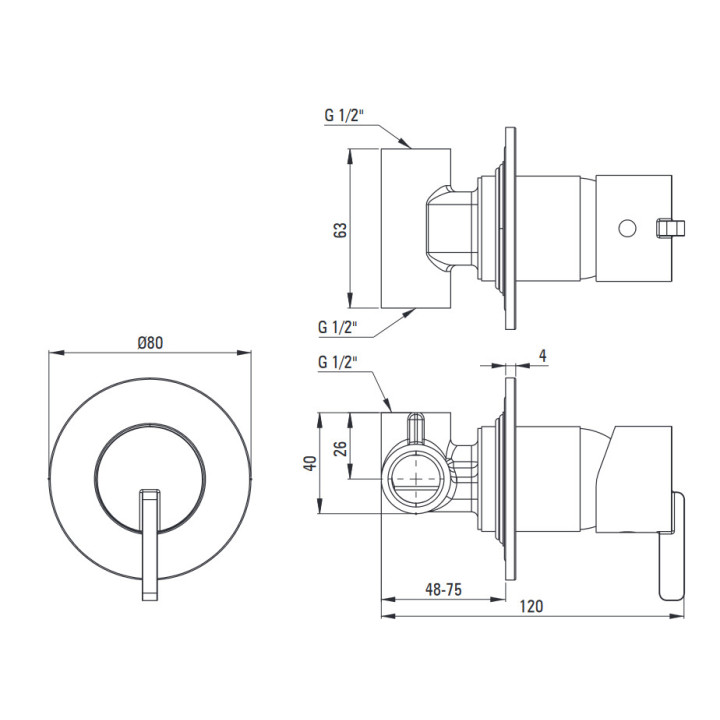 Bateria prysznicowa z zestawem prysznicowym, Deante Silia, nero