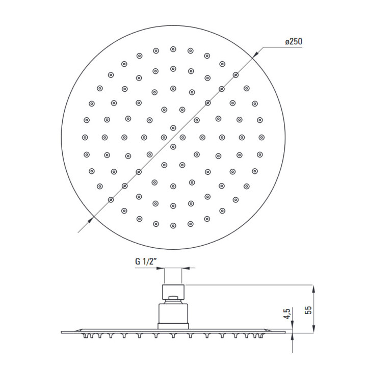 Bateria prysznicowa czasowa podtynkowa, Deante Press, chrom