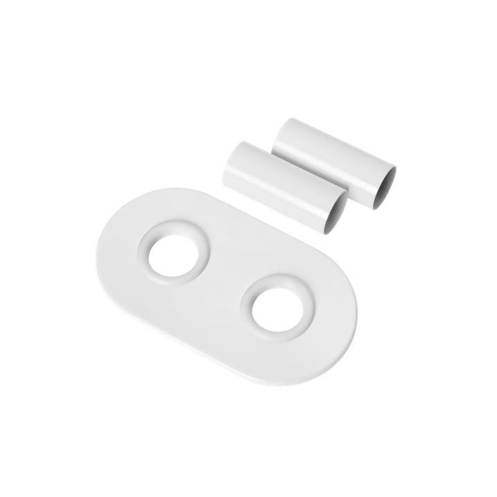 Zestaw termostatyczny Invena uniwersalny (prawy, lewy), dwuotworowy typu Duoplex Prov - czarny mat