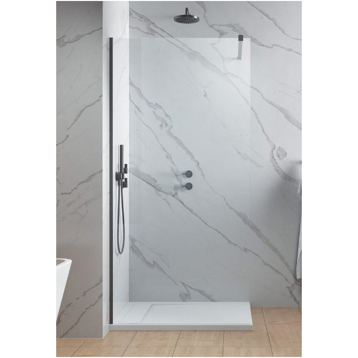 Kabina prysznicowa walk-in Radaway Modo New II z wieszakiem, 160x200cm, szkło przejrzyste, profil chrom