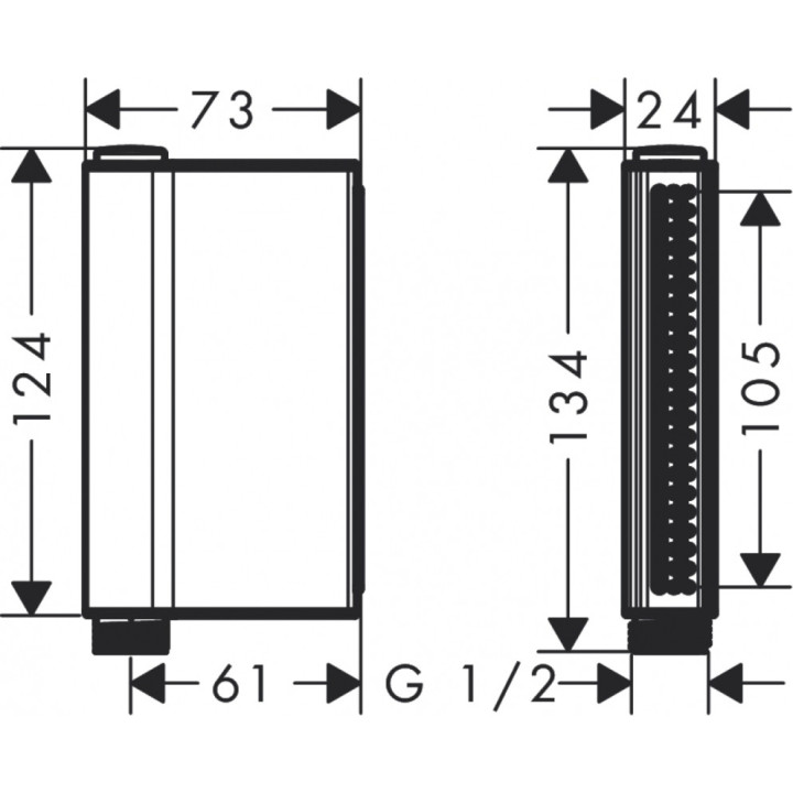 Słuchawka prysznicowa Axor ShowerSolution One 2jet DN15, chrom- sanitbuy.pl
