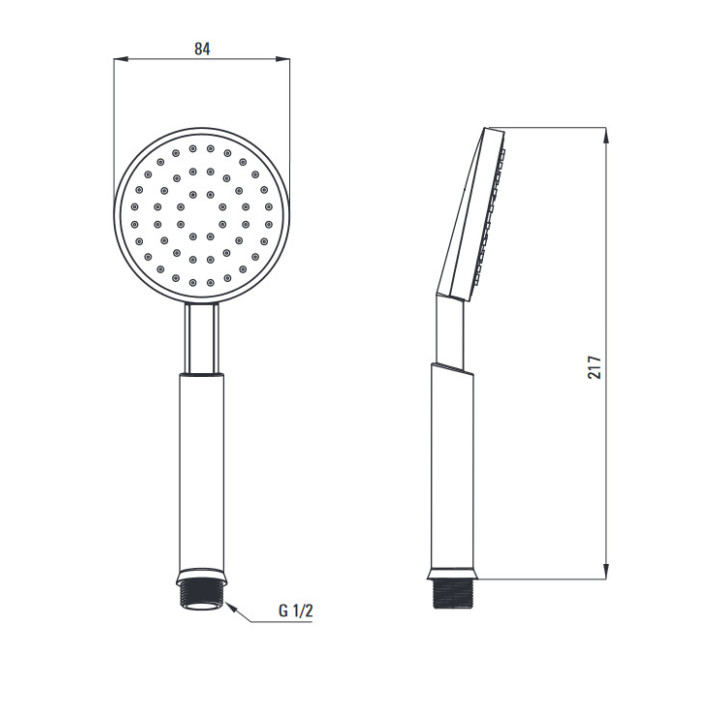 Deszczownica z baterią prysznicową, Deante Temisto, chrom