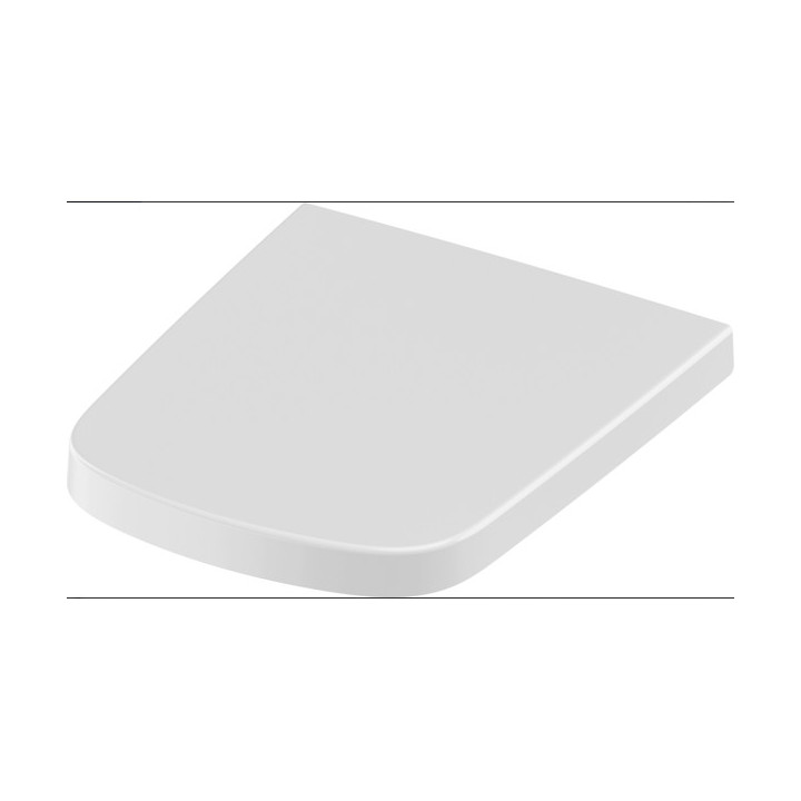 Deska toaletowa z pokrywą dla miski TECEone, biała