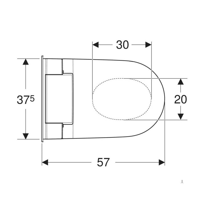 Miska WC z funkcją higieny intymnej Geberit AquaClean Sela, wisząca, biała