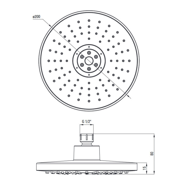 Zestaw prysznicowy podtynkowy, Deante Anemon, chrom
