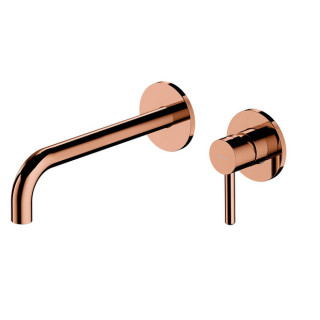 Bateria umywalkowa podtynkowa z długą wylewką, Omnires Y - Biały mat