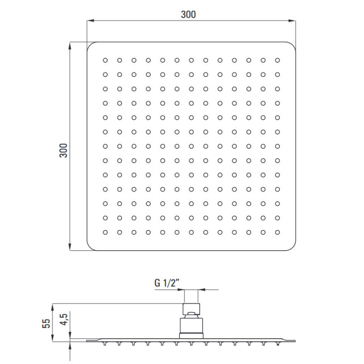 Zestaw prysznicowy podtynkowy, Deante Jasmin, chrom