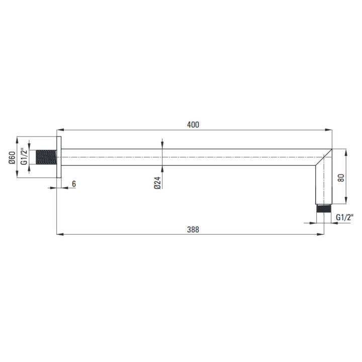 Zestaw prysznicowy podtynkowy z drązkiem, Deante Arnika, nero