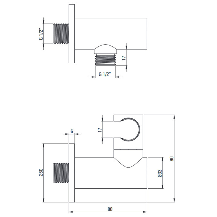 Zestaw prysznicowy podtynkowy z drązkiem, Deante Arnika, nero
