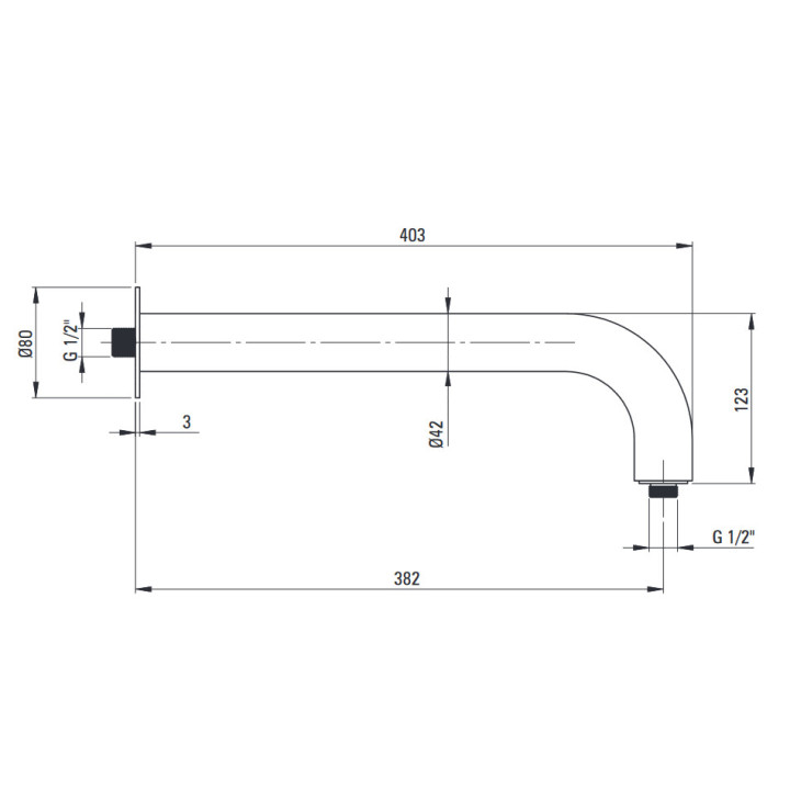 Zestaw prysznicowy podtynkowy, Deante Temisto, nero