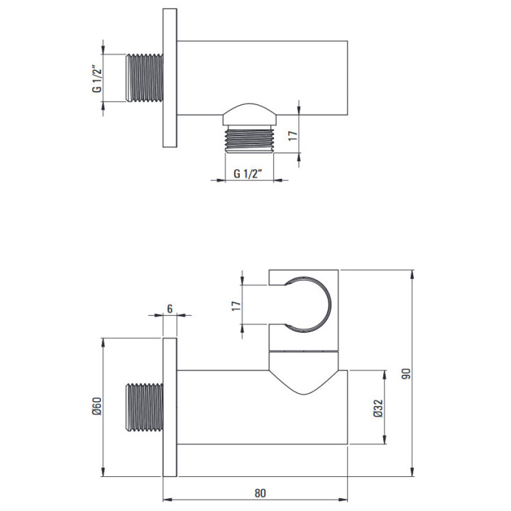 Zestaw prysznicowy podtynkowy z główką prysznicową, Deante Silia, złoto szczotkowane