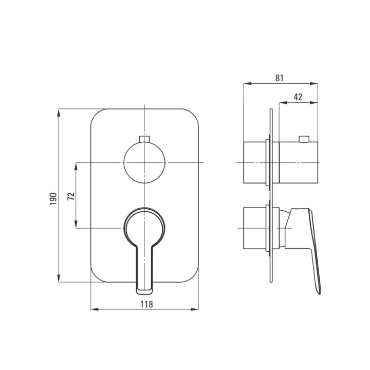 Zestaw prysznicowy podtynkowy z BOXem mieszaczowym, Deante Alpinia, złoty