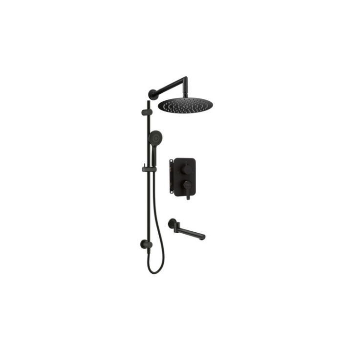 Zestaw prysznicowy podtynkowy z BOXem mieszaczowym, Deante Arnika, złoty