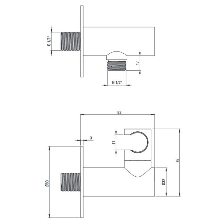 Zestaw prysznicowy podtynkowy z BOXem mieszaczowym, Deante Arnika, nero