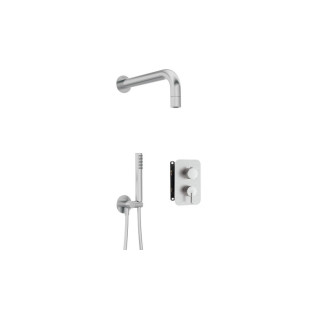 Zestaw prysznicowy podtynkowy z BOXem mieszaczowym, Deante Arnika, nero