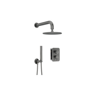 Zestaw prysznicowy podtynkowy z BOXem mieszaczowym, Deante Arnika, nero