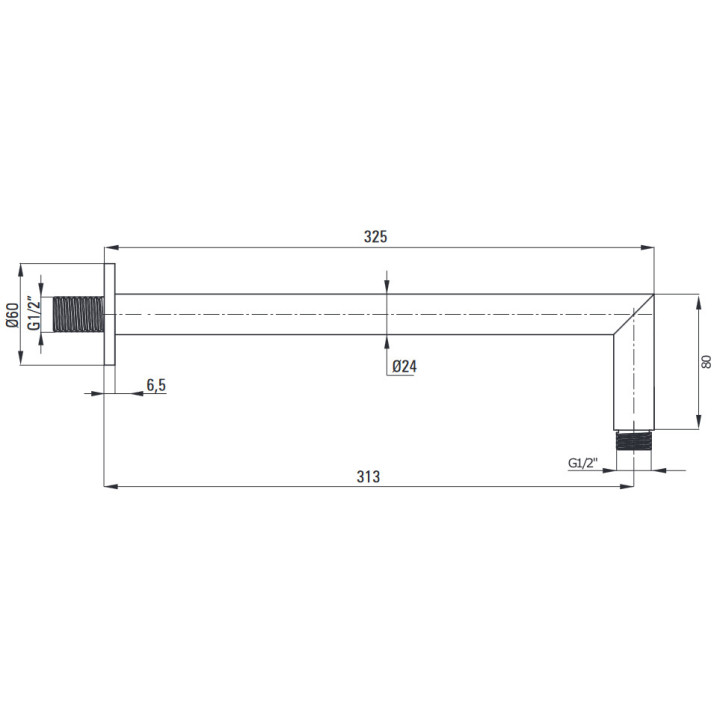 Zestaw prysznicowy podtynkowy z BOXem termostatycznym, Deante Box, chrom
