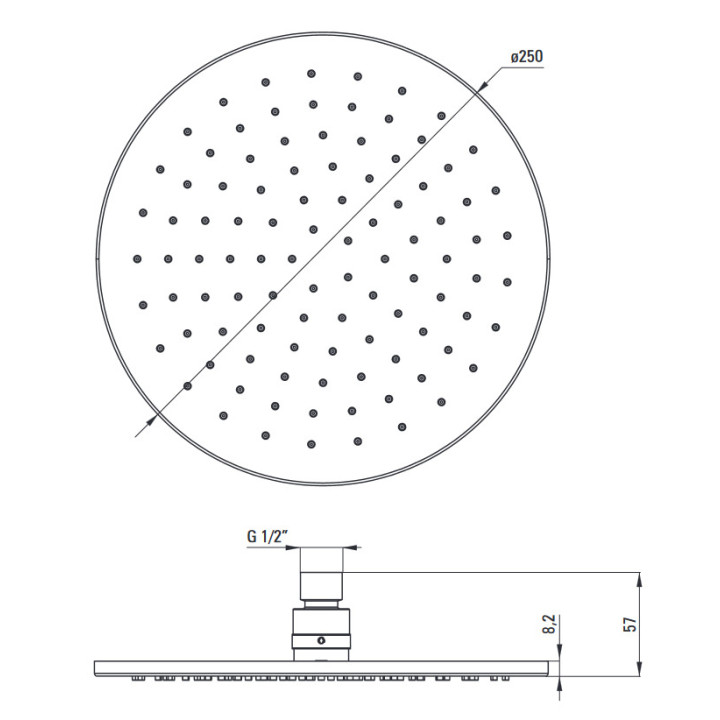 Zestaw prysznicowy podtynkowy z BOXem termostatycznym, Deante Box, bianco