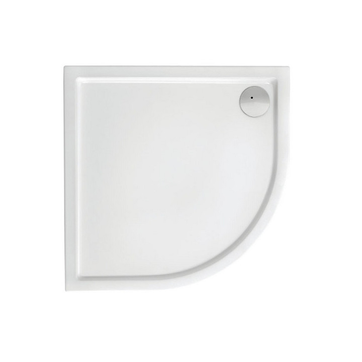 Brodzik akrylowy Roca Malaga Medio R-45 Flat 80 x 80 x 7,5 cm, biały- sanitbuy.pl