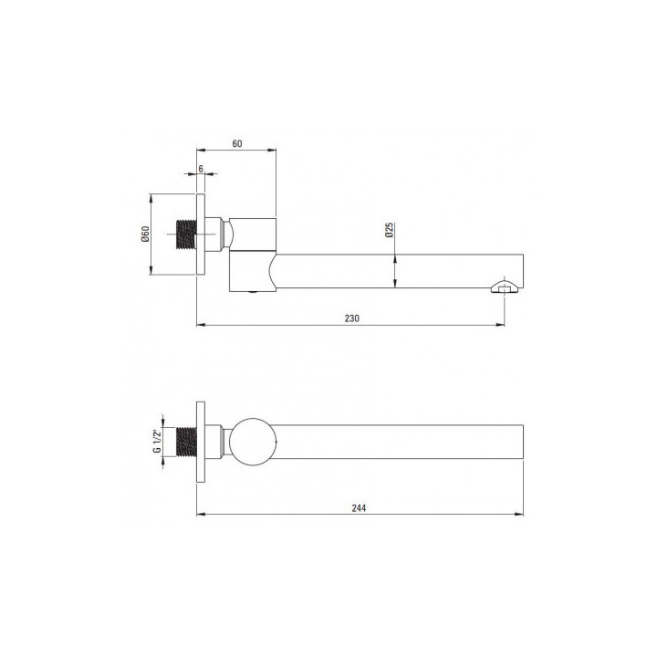 Wylewka wannowa składana okrągła Deante Cascada , stal szczotkowana