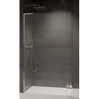 Parawan nawannowy Radaway Modo SL Black PNJ II 70 prawy, szkło przejrzyste, profil czarny