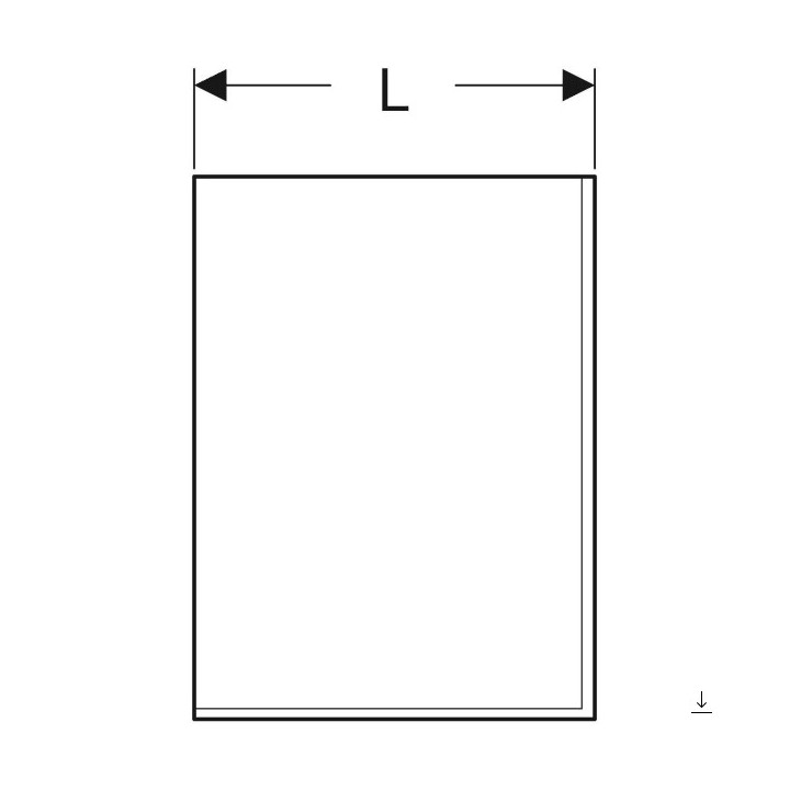 Obudowa do wanny 160x100cm, Geberit Selnova Square, prawa,