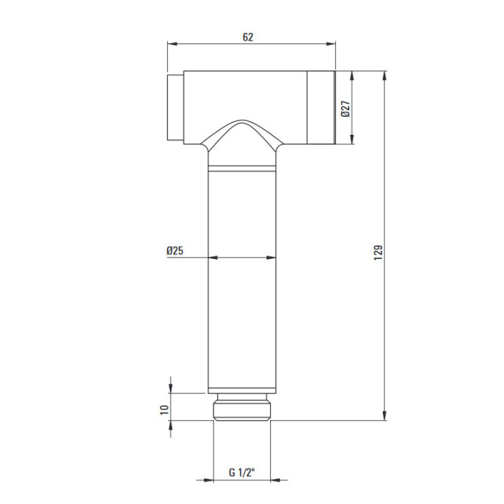 Zestaw bidetta punktowy , Deante Bidetta, chrom