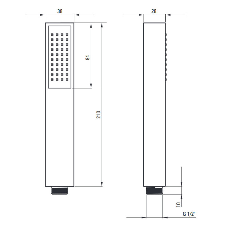 Słuchawka prysznicowa 3-funkcyjna , Deante Alpinia, złoty