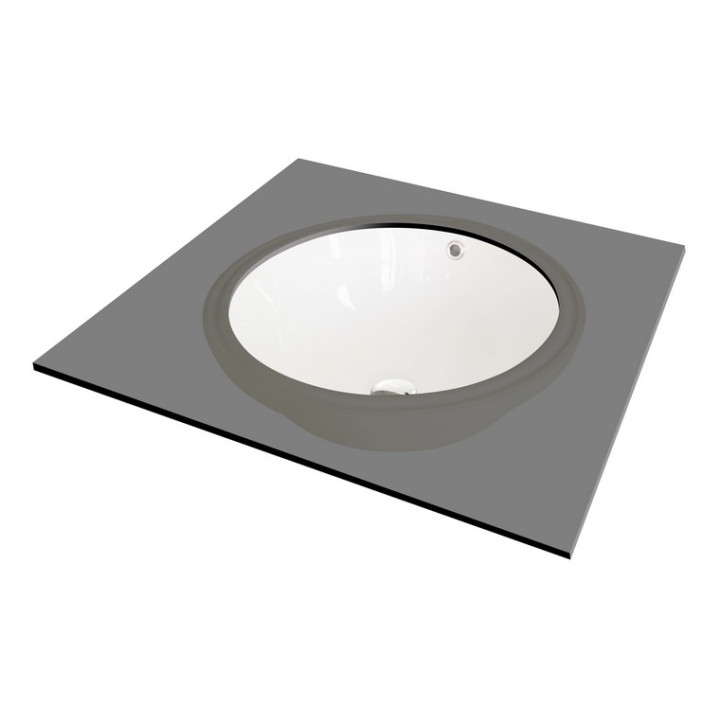 Umywalka ceramiczna podblatowa, Deante Alpinia, biała