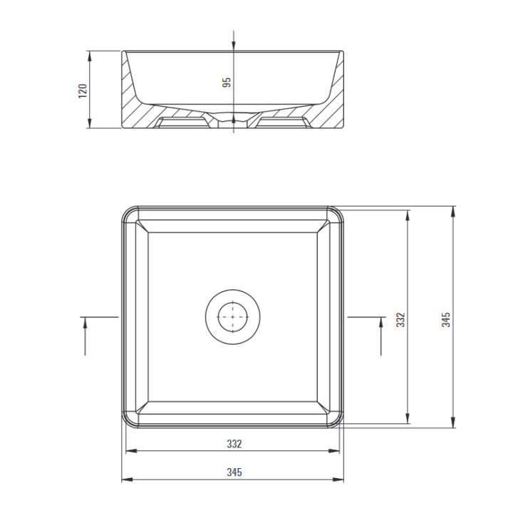 Umywalka ceramiczna nablatowa, Deante Jasmin, biała