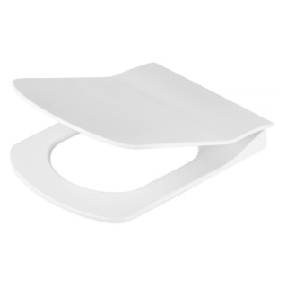 Deska WC wolnoopadająca slim,Deante Anemon, biała