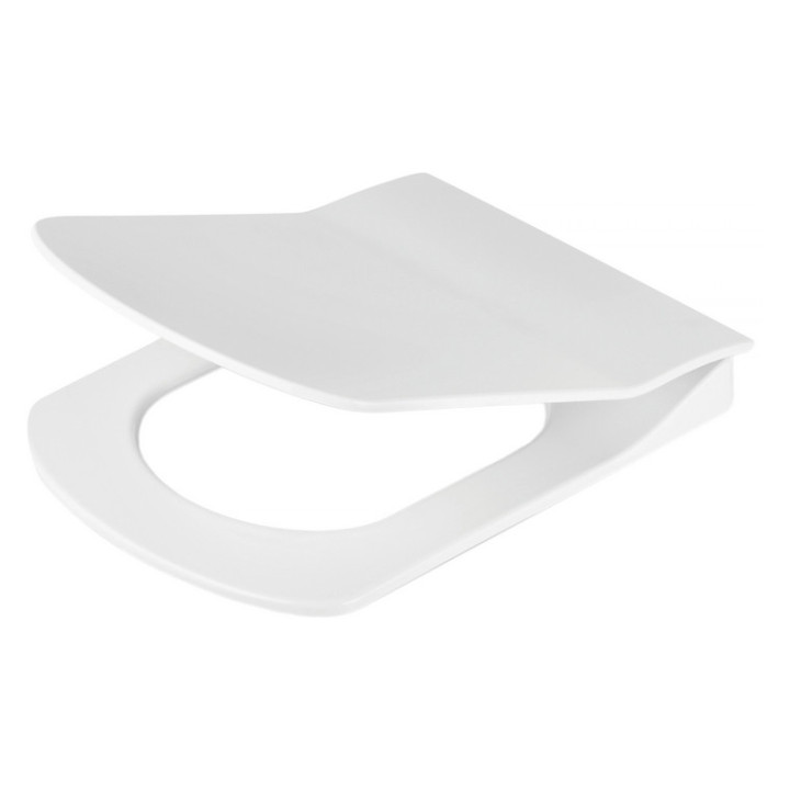 Deska WC wolnoopadająca slim,Deante Anemon, biała