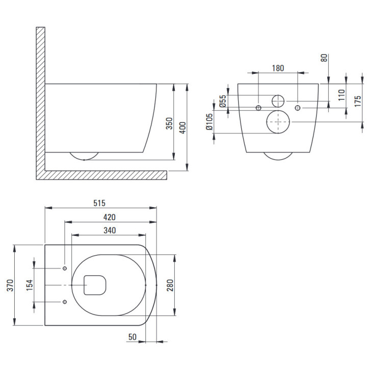 Deska WC wolnoopadająca slim,Deante Anemon, biała