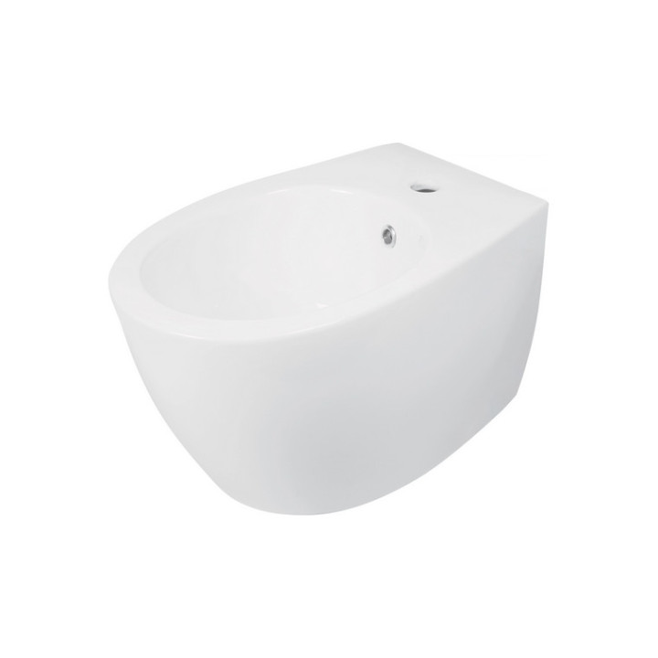 Miska Wc z deską bezkołnierzową, Deante Round, biała