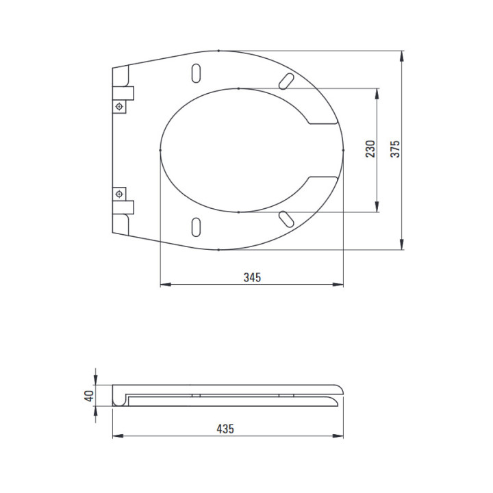 Deska WC wolnoopadająca, Deante Vital, biały
