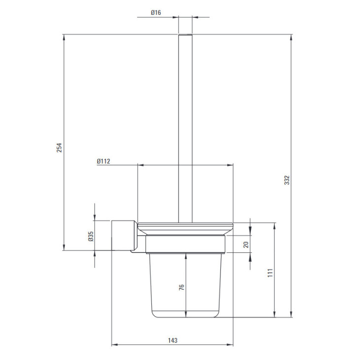 Wieszak na ręcznik ścienny, Deante Arnika, chrom