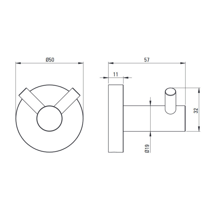 Haczyk pojedynczy, Deante Jasmin, chrom