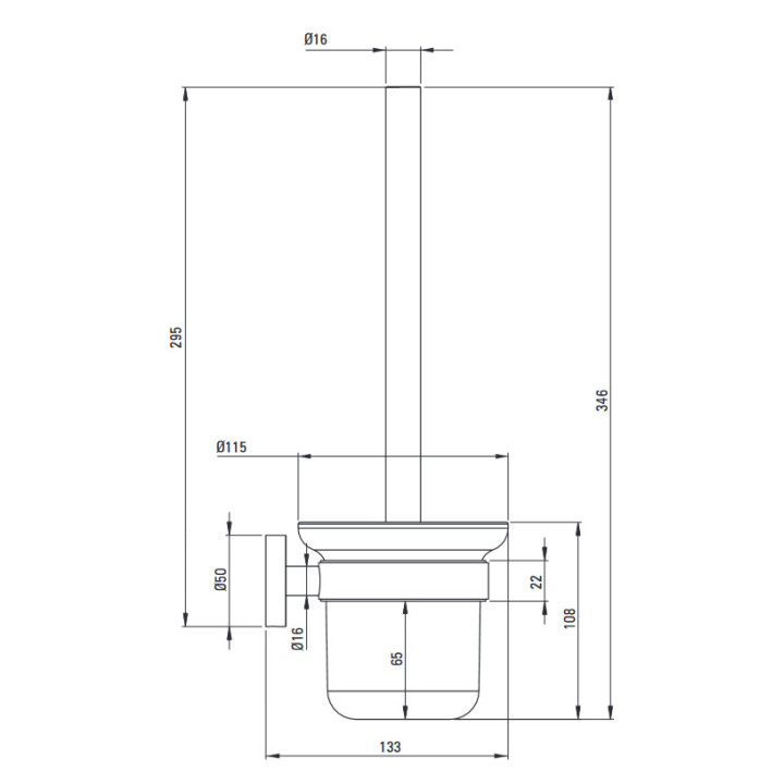Wieszak na ręcznik, Deante Jasmin, chrom
