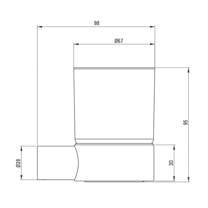 Lusterko kosmetyczne magnetyczne podświetlenie LED, Deante Round , chrom