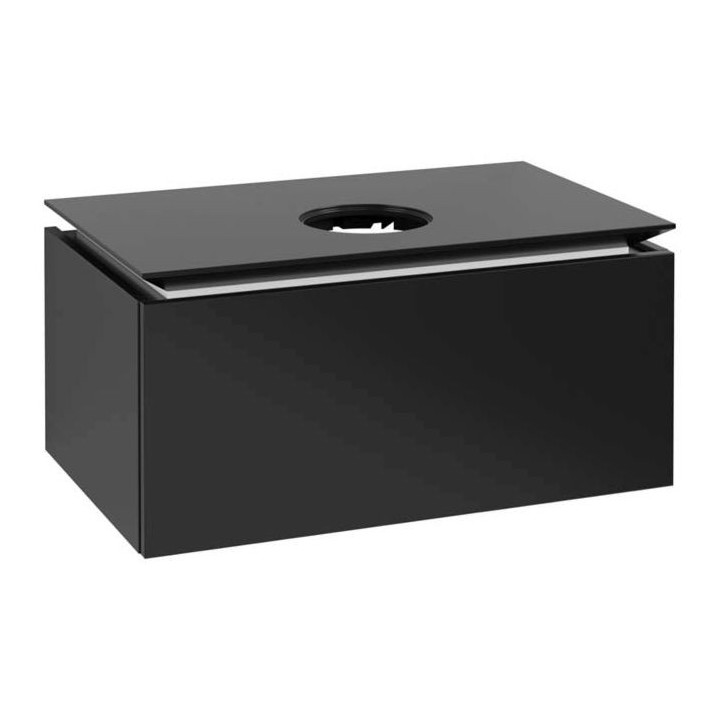 Szafka podumywalkowa Villeroy & Boch Legato, 80x50cm, 1 szuflada, biały połysk