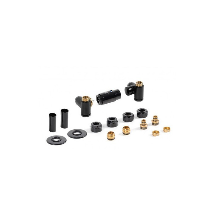 Trójosiowy zestaw termostatyczny Terma Integra All In One, wersja lewa, chrom